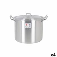 Gryde med låg Aluminium 33 x 28 x 24 cm (4 enheder)