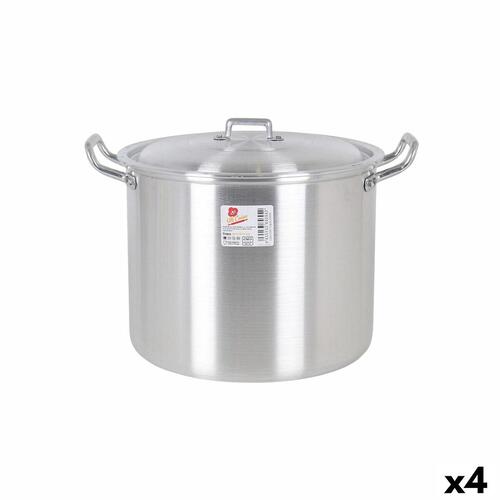 Gryde med låg Aluminium 33 x 28 x 24 cm (4 enheder)