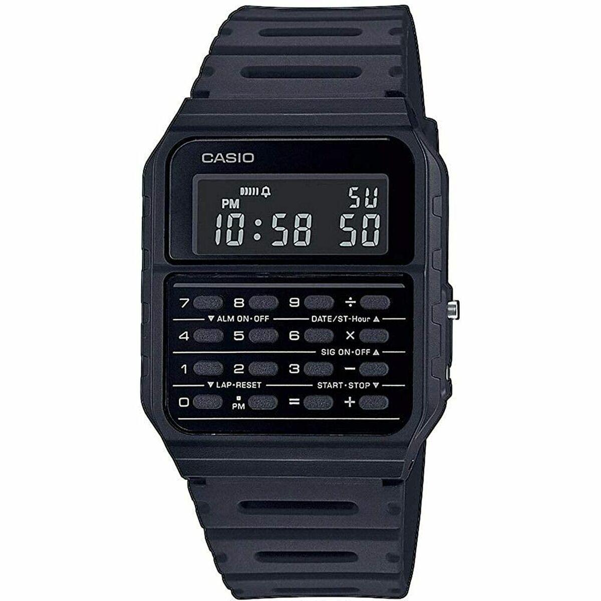Casio CA-53WF-1BEF unisex digital armbåndsur - sort, 34 mm