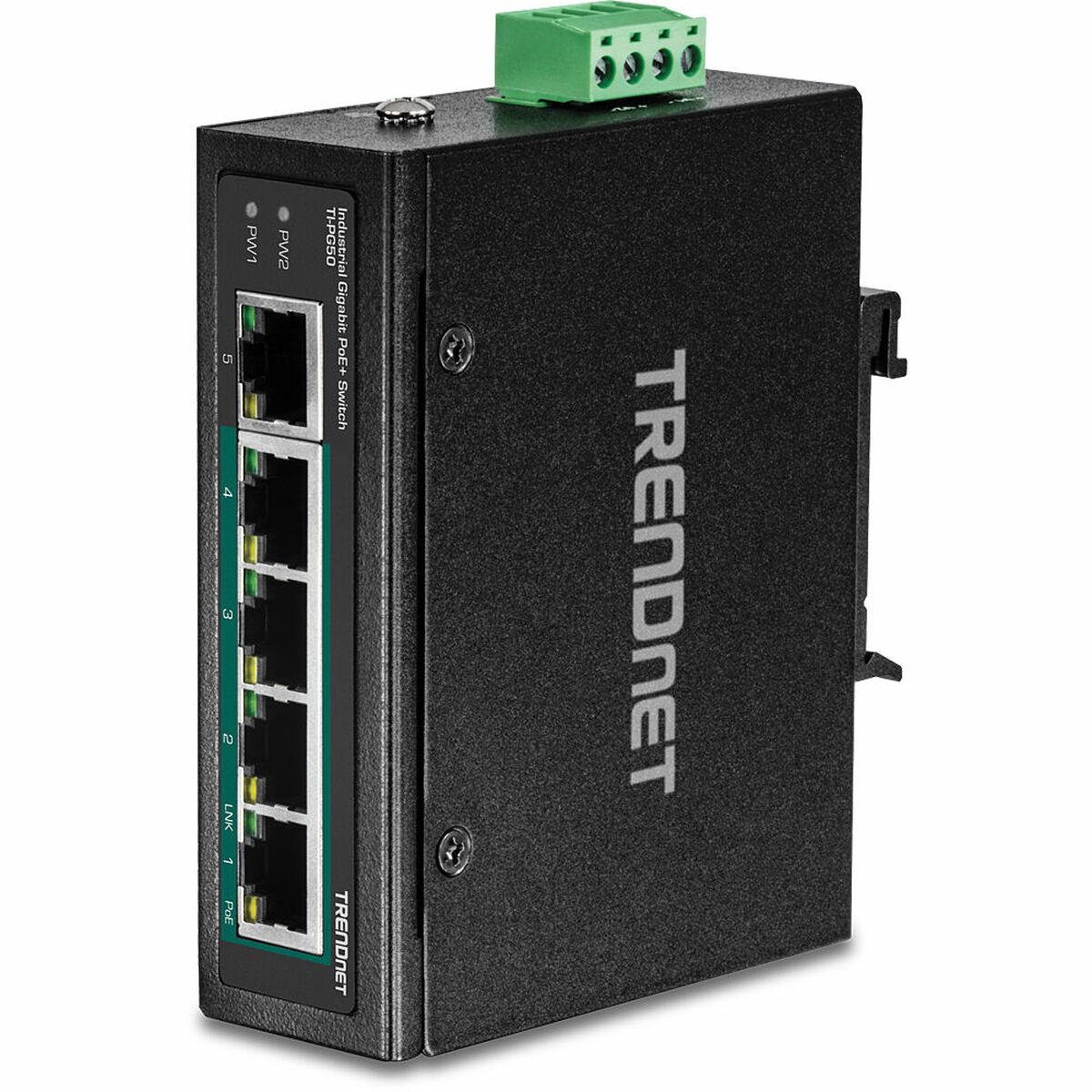 Trendnet TI-PG50 - industriel 5‑ports Gigabit PoE switch