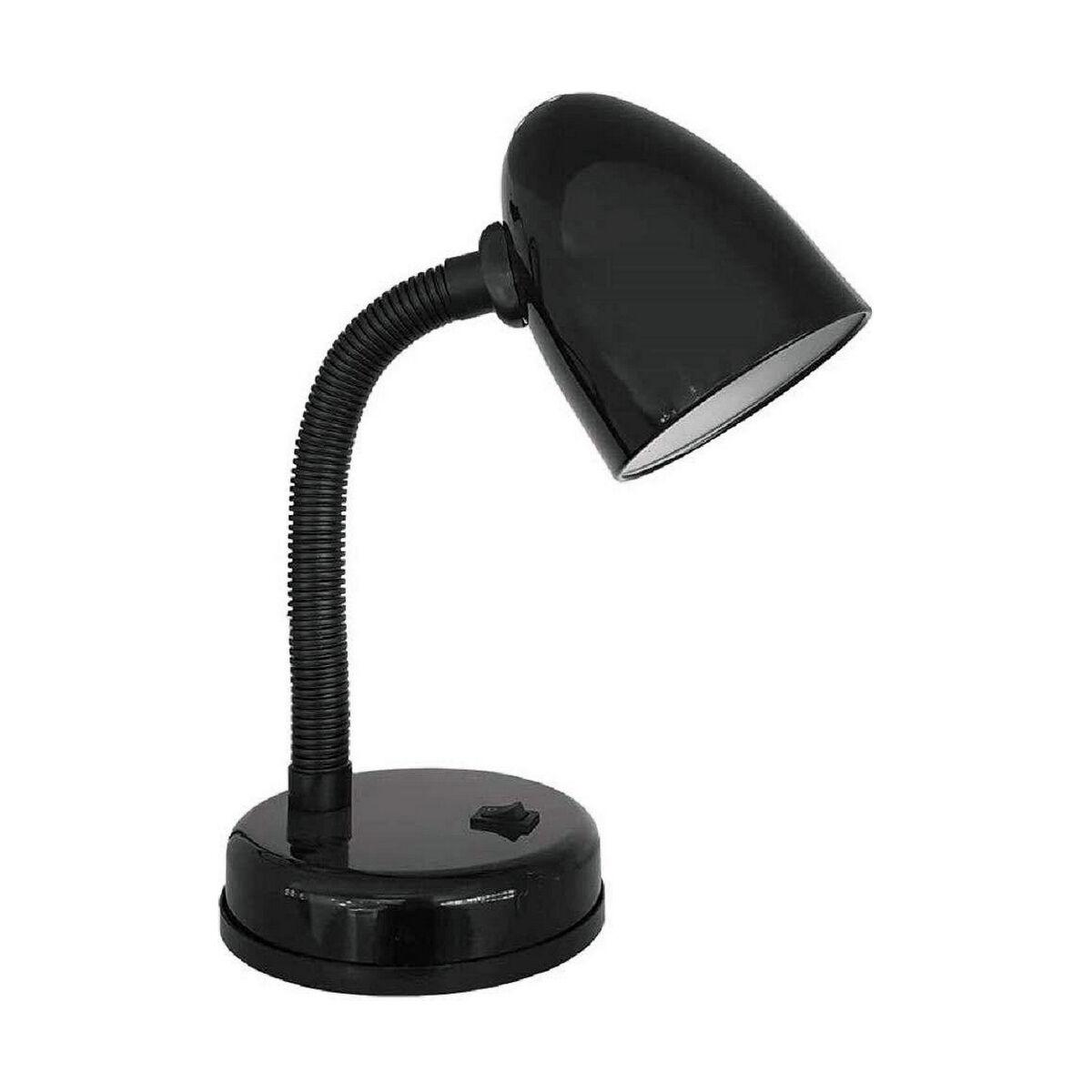 EDM Amsterdam skrivebordslampe 60 W - sort metal, E27, flexo 13 × 34 cm