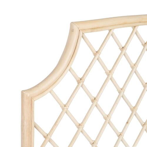 Sengegavl 160 x 3 x 125 cm Natur Rattan