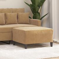 Fodskammel 70x55x41 cm velour brun