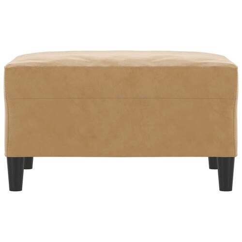 Fodskammel 70x55x41 cm velour brun