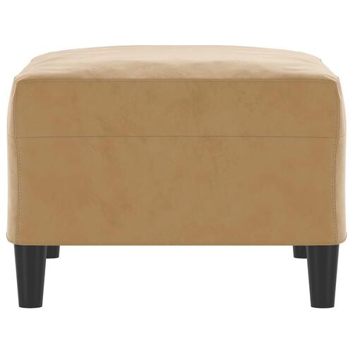 Fodskammel 70x55x41 cm velour brun