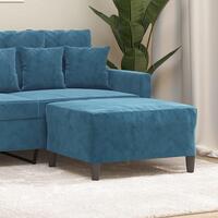 Fodskammel 70x55x41 cm velour lyserød
