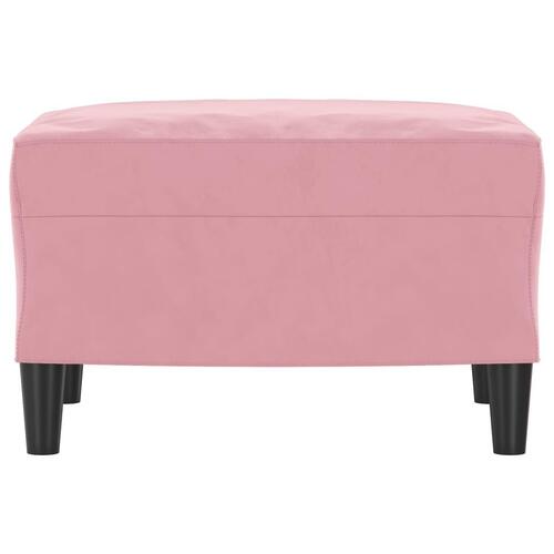 Fodskammel 60x50x41 cm velour pink