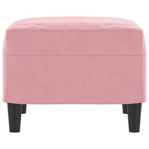 Fodskammel 60x50x41 cm velour pink
