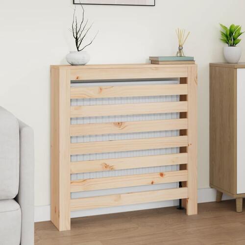 Radiatorskjuler 79,5x19x84 cm massivt fyrretræ