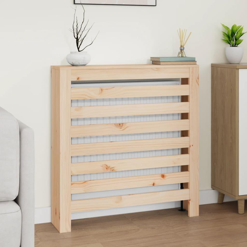 Radiatorskjuler 79,5x19x84 cm massivt fyrretræ
