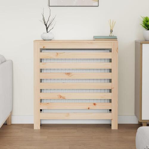 Radiatorskjuler 79,5x19x84 cm massivt fyrretræ