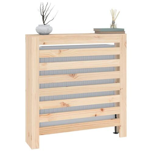 Radiatorskjuler 79,5x19x84 cm massivt fyrretræ