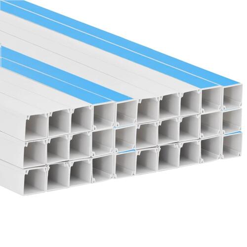 Selvklæbende kabelkanal 30x15 mm 30 m PVC