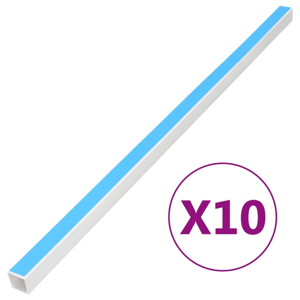 Selvklæbende kabelkanal 30x15 mm 10 m PVC