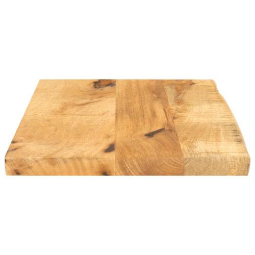 Bordplade 40x30x3,8 cm naturlig kant massivt ru mangotræ