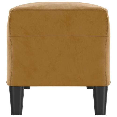 Bænk 100x35x41 cm velour brun