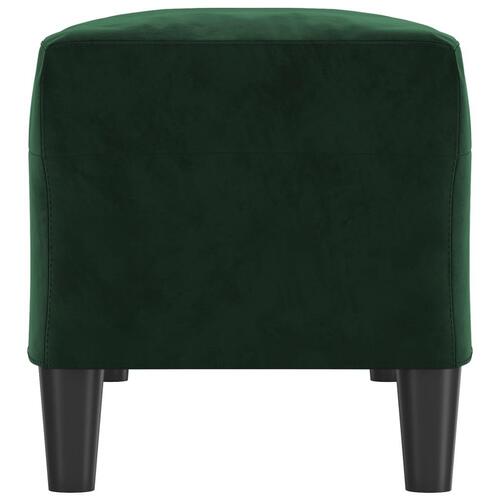 Bænk 100x35x41 cm fløjl mørkegrøn