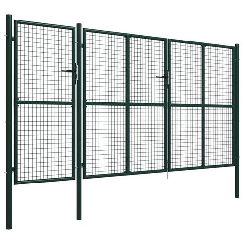 Havelåge 400 x 150 cm stål grøn