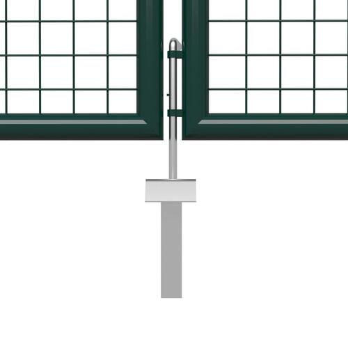 Havelåge 400 x 150 cm stål grøn