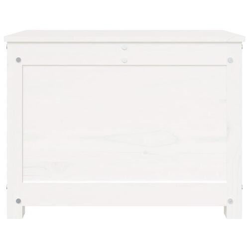Opbevaringskasse 60x32x45,5 cm massivt fyrretræ hvid
