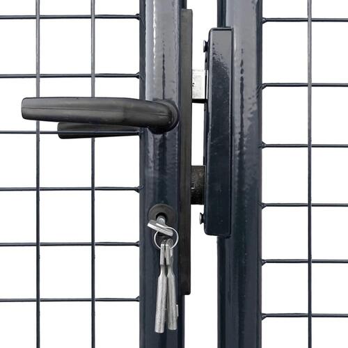 Havelåge i trådnet galvaniseret stål 400 x 175 cm grå