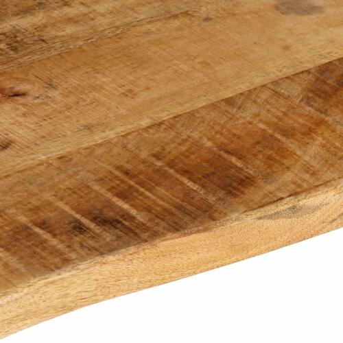 Bordplade 80x60x2,5 cm naturlig kant massivt ru mangotræ