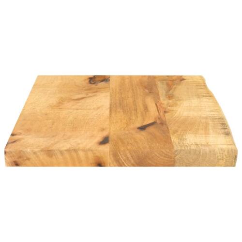 Bordplade 60x20x3,8 cm naturlig kant massivt ru mangotræ