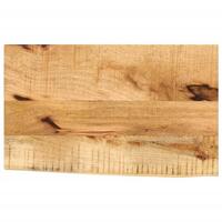 Bordplade 60x30x3,8 cm naturlig kant massivt ru mangotræ