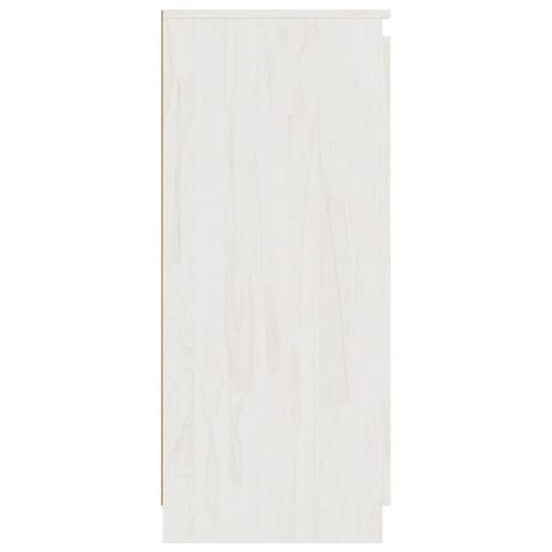 Skænk 60x36x84 cm massivt fyrretræ hvid