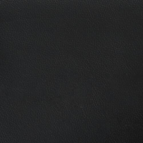Seng med madras 200x200 cm kunstlæder sort