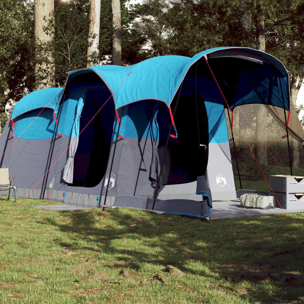 8-personers campingtelt vandafvisende blå