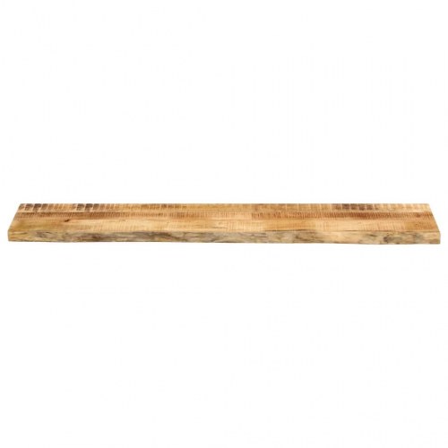 Bordplade i massivt mangotræ med naturlig kant - 180 x 30 x 2,5 cm