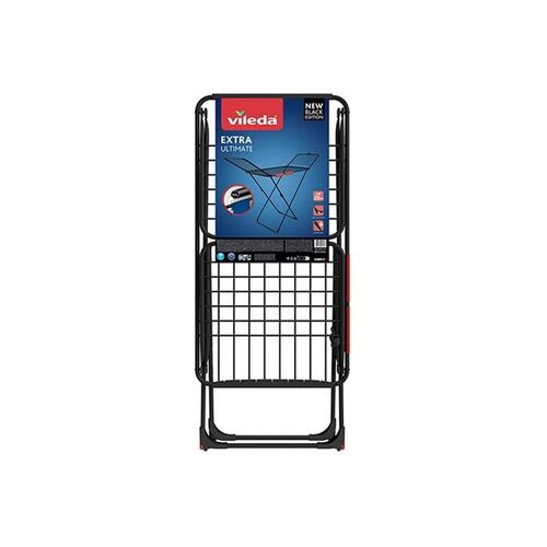 Sammenfoldeligt Tørrestativ Vileda Extra Black 174090 174 x 56 x 116 cm