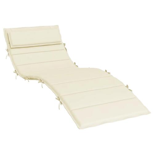 Hynde til liggestol 180x60x3 cm oxfordstof cremefarvet