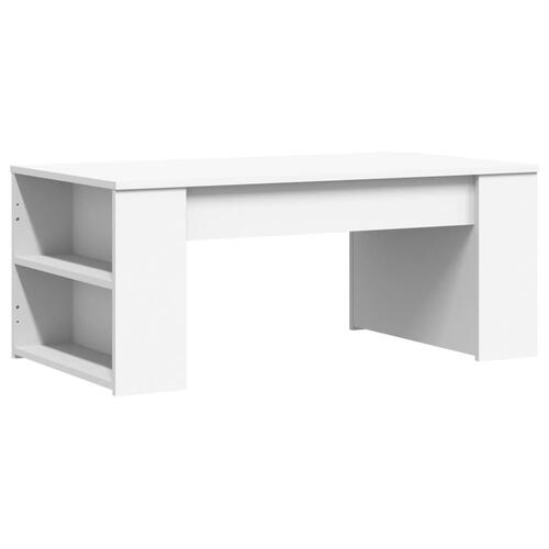 Sofabord 102x55x42 cm konstrueret træ hvid