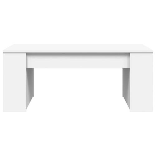 Sofabord 102x55x42 cm konstrueret træ hvid