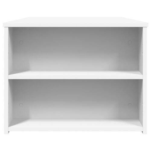 Sofabord 102x55x42 cm konstrueret træ hvid
