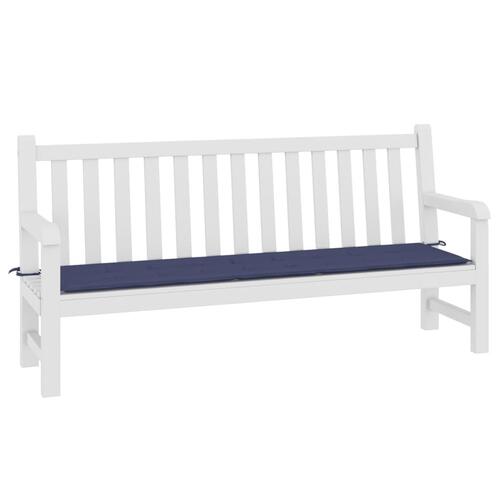 Hynde til havebænk 200x50x4 cm oxfordstof marineblå