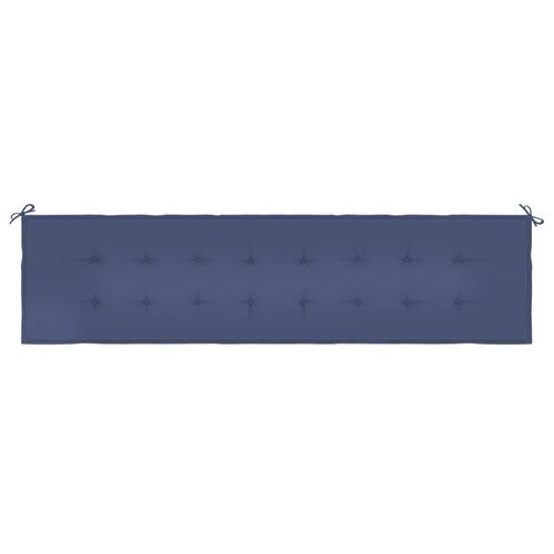 Hynde til havebænk 200x50x4 cm oxfordstof marineblå