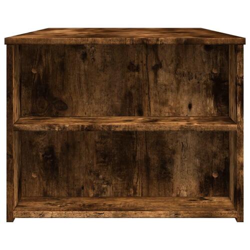 Sofabord 102x55x42 cm konstrueret træ røget egetræsfarve
