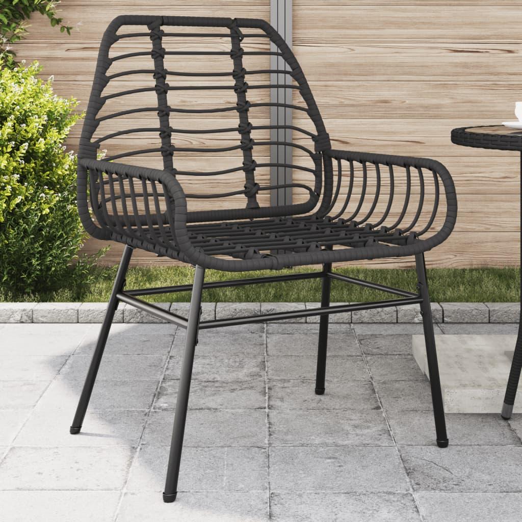 Havestole 2 stk. polyrattan sort