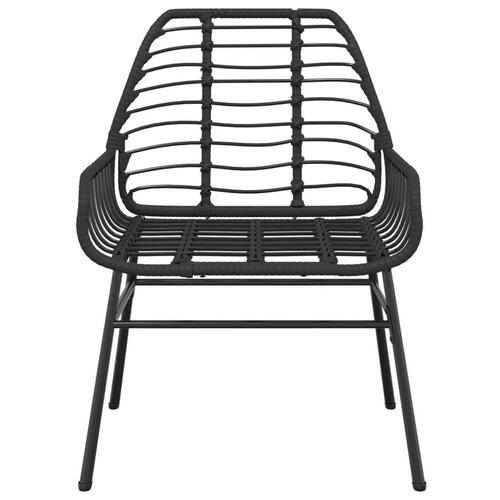 Havestole 2 stk. polyrattan sort