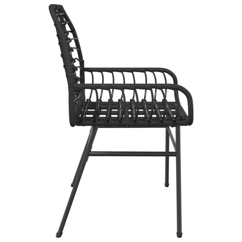 Havestole 2 stk. polyrattan sort