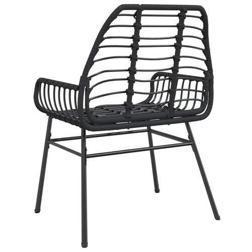 Havestole 2 stk. polyrattan sort