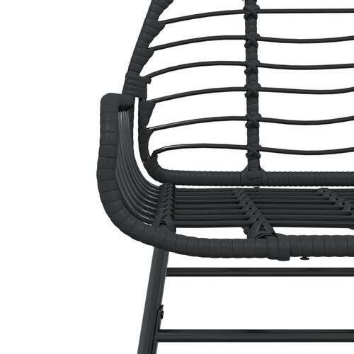 Havestole 2 stk. polyrattan sort