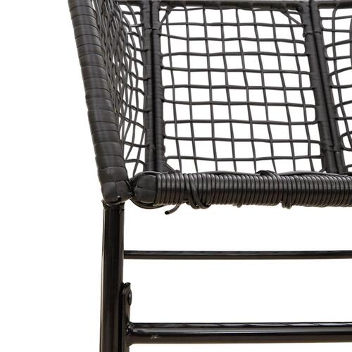 Havestole 2 stk. polyrattan sort
