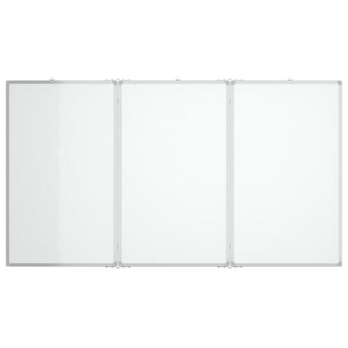 Magnetisk whiteboard 150x100x1,7 cm foldbart aluminium