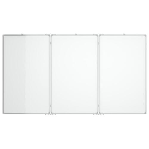 Magnetisk whiteboard 180x100x1,7 cm foldbart aluminium