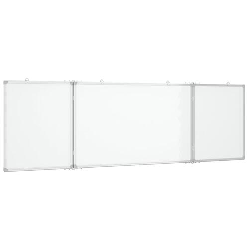 Magnetisk whiteboard 160x60x1,7 cm foldbart aluminium