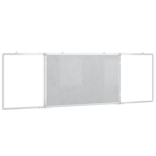 Magnetisk whiteboard 160x60x1,7 cm foldbart aluminium